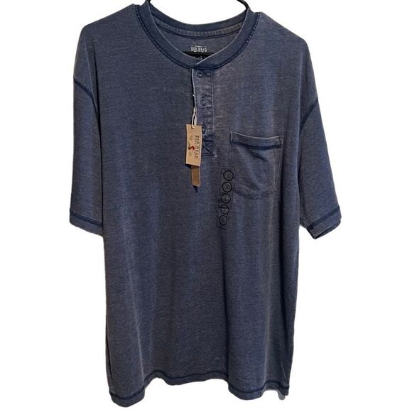 NWT- RedHead- Men’s Washed Navy Blue Short Sleeve Pocket T-shirt, Size Large - Picture 8 of 8